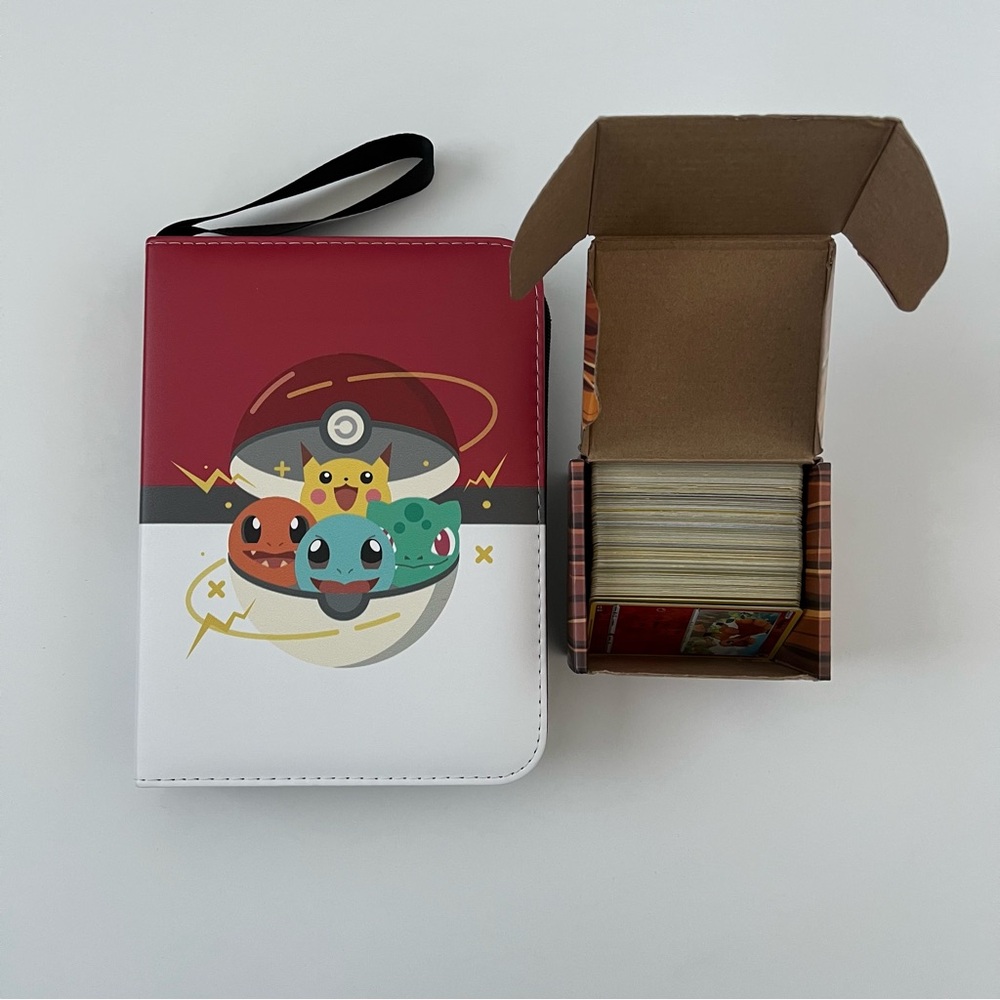 Pokemon Trading Card Lot with Red and White Case - Picture 2 of 5